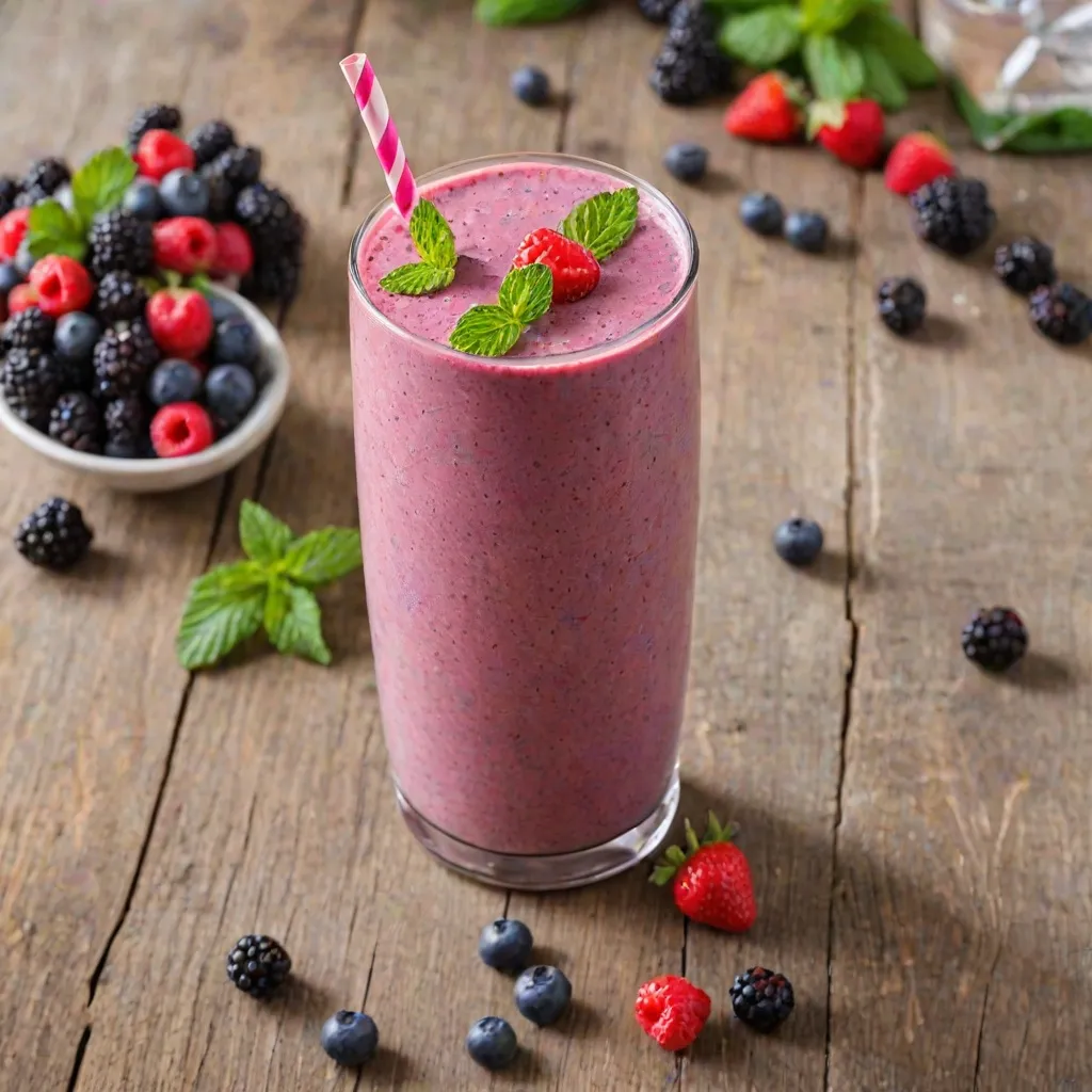 Koktajl jagodowy z białkiem: przepis