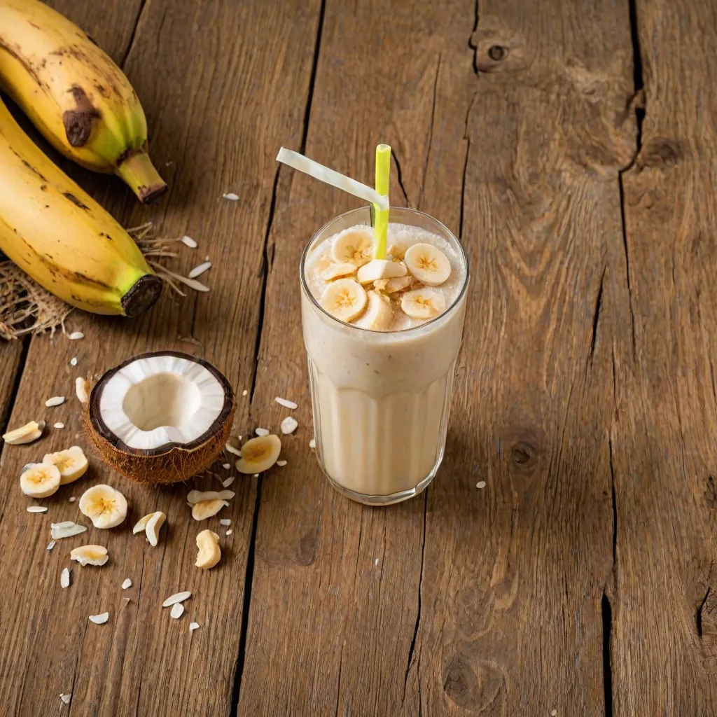 Kokosowo-bananowy napój energetyczny: przepis