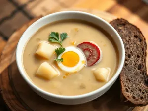 Przepis na żurek z ziemniakami: tradycyjny smak domu