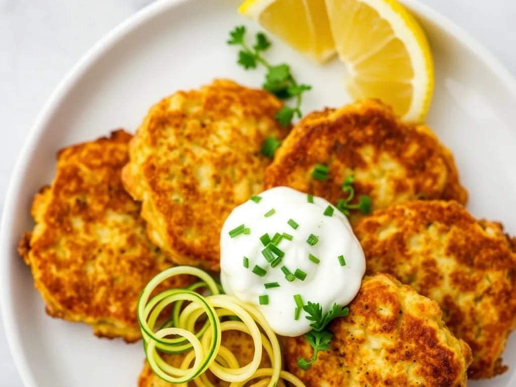 Przepis na chrupiące placki z cukinii