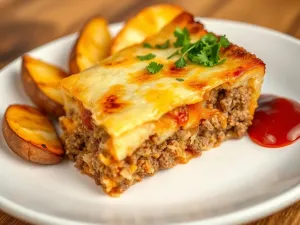 Szybka zapiekanka z ziemniakami i mięsem mielonym