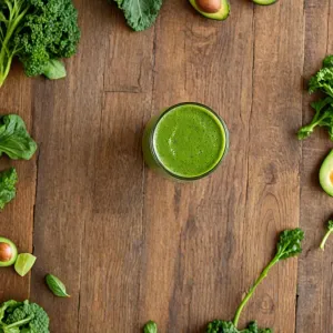 Zielony koktajl z jarmużu i szpinaku: przepis