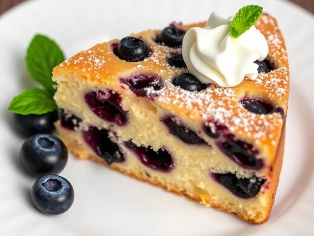 Przepis na placek z borówkami