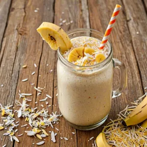 Smoothie bananowo-kokosowe bez glutenu: przepis