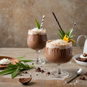 Koktajl czekoladowo-kokosowy: przepis